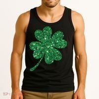 Lucky Shamrock Irish St Patrick's Day Clover 4 Leaf Tank Top thumb 3