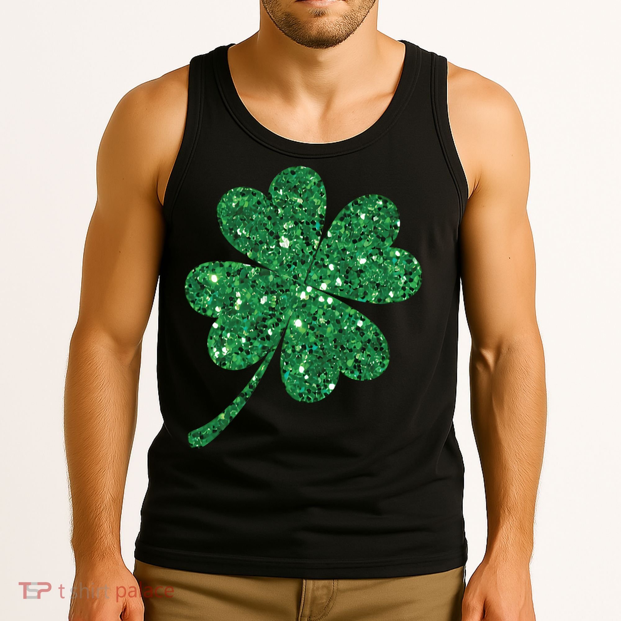 Lucky Shamrock Irish St Patrick's Day Clover 4 Leaf Tank Top