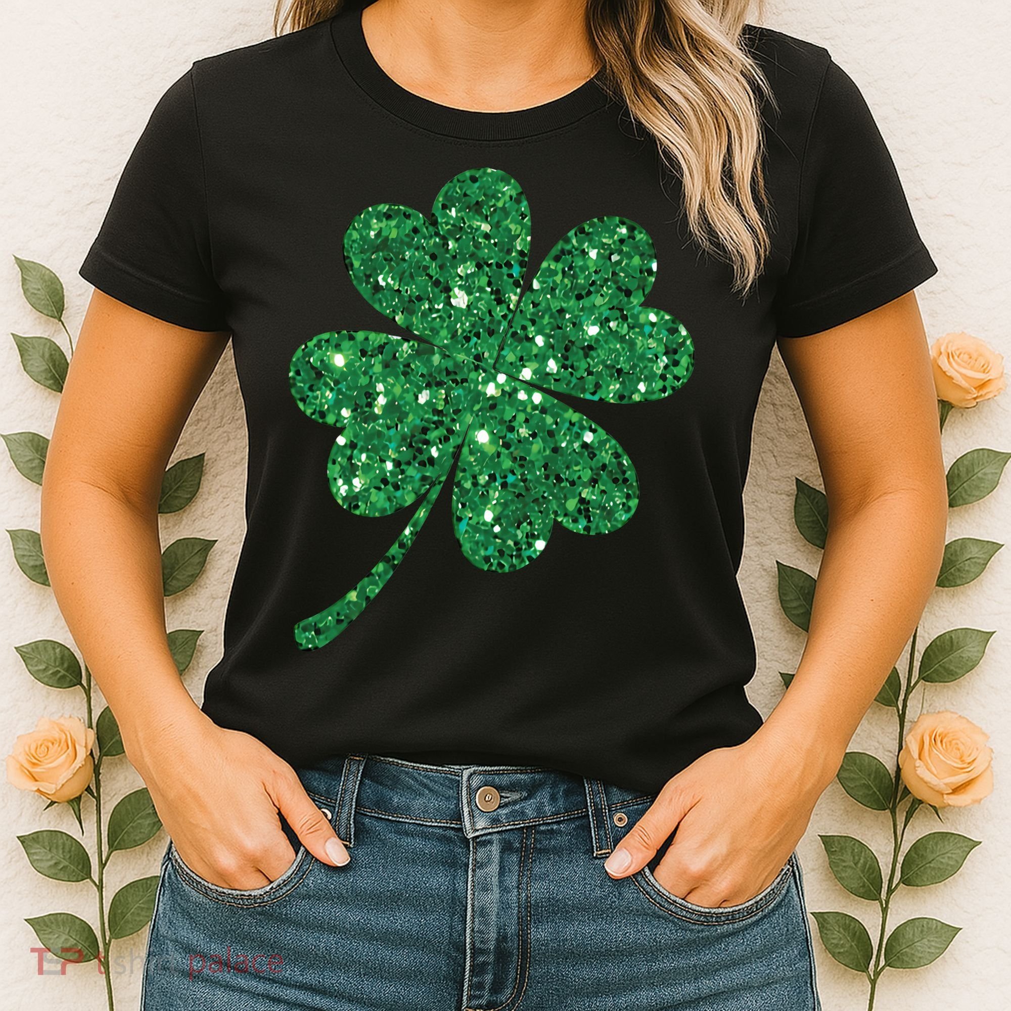 Lucky Shamrock Irish St Patrick's Day Clover 4 Leaf Women's T-Shirt