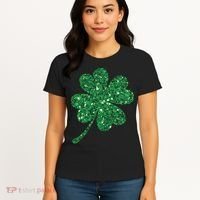 Lucky Shamrock Irish St Patrick's Day Clover 4 Leaf Women's T-Shirt thumb 4