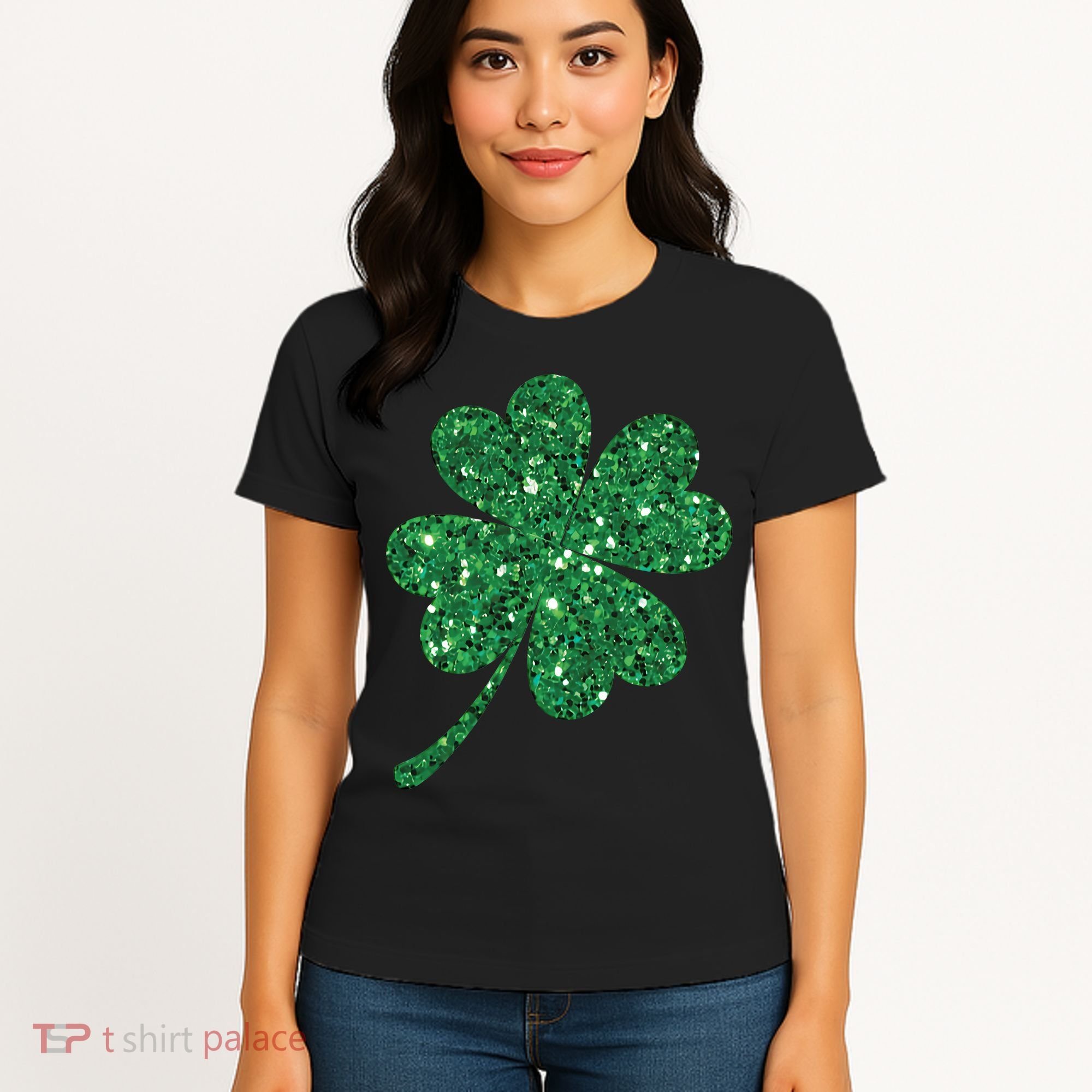 Lucky Shamrock Irish St Patrick's Day Clover 4 Leaf Women's T-Shirt