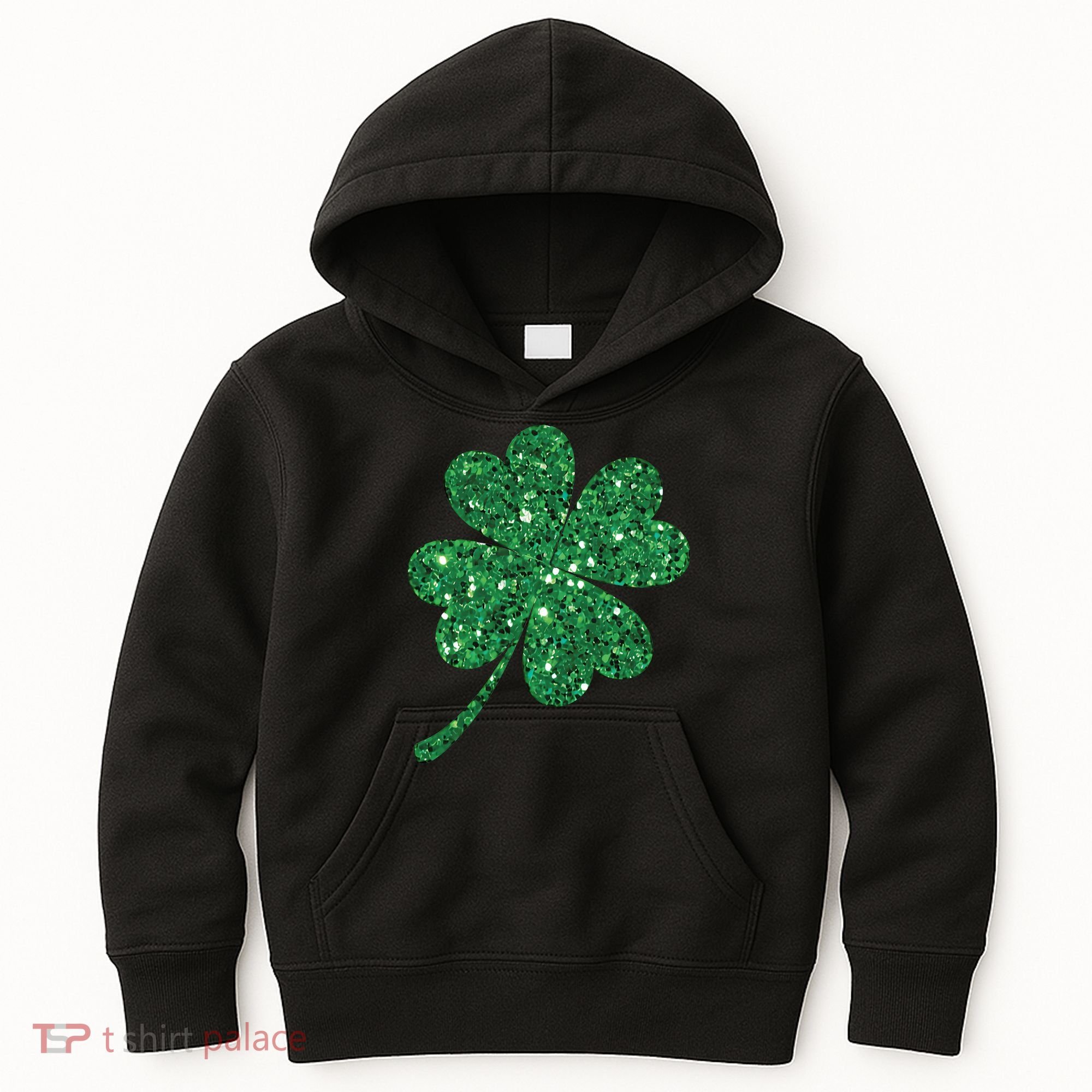 Lucky Shamrock Irish St Patrick's Day Clover 4 Leaf Kids Hoodie