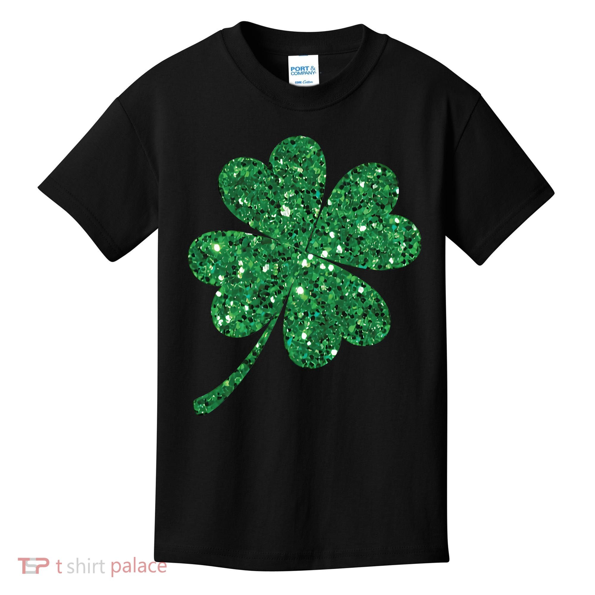 Lucky Shamrock Irish St Patrick's Day Clover 4 Leaf Kids T-Shirt