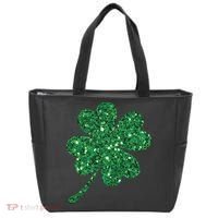 Lucky Shamrock Irish St Patrick's Day Clover 4 Leaf Tote Bag thumb 0