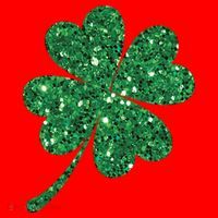 Lucky Shamrock Irish St Patrick's Day Clover 4 Leaf Santa Hat thumb 1