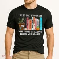 Live So If Your Life Was A Book Florida Would Ban It Cooling Performance Crew T-Shirt thumb 2