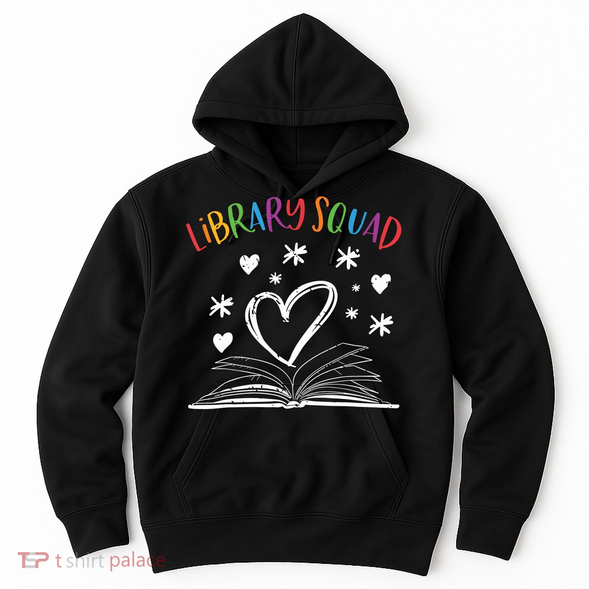 Library Squad Librarian Bookworm Book Lover Hoodie