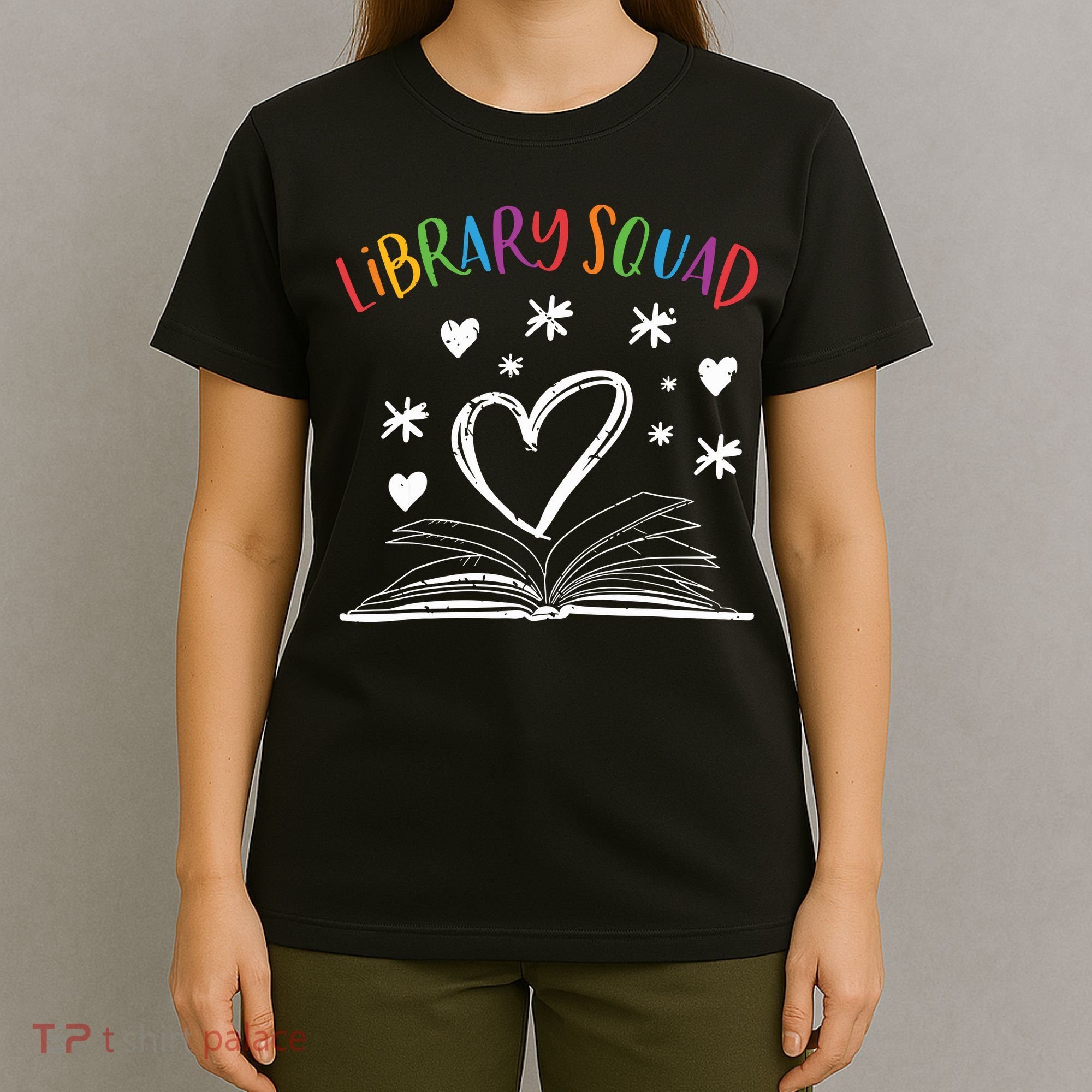 Library Squad Librarian Bookworm Book Lover T-Shirt