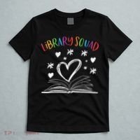 Library Squad Librarian Bookworm Book Lover T-Shirt thumb 5