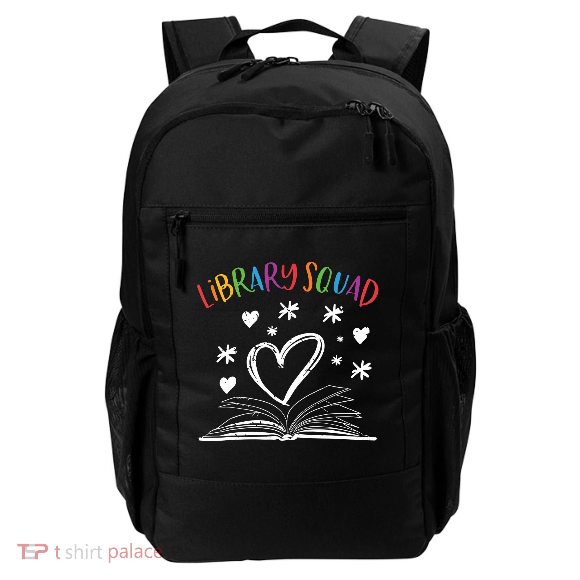 Library Squad Librarian Bookworm Book Lover Backpack