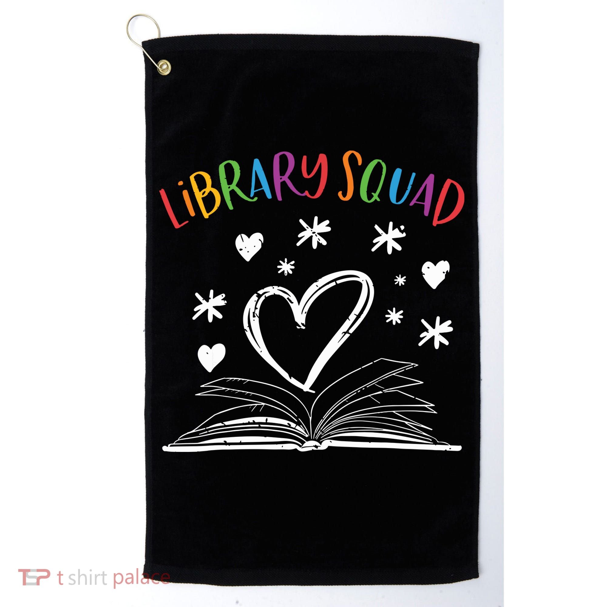 Library Squad Librarian Bookworm Book Lover Golf Towel