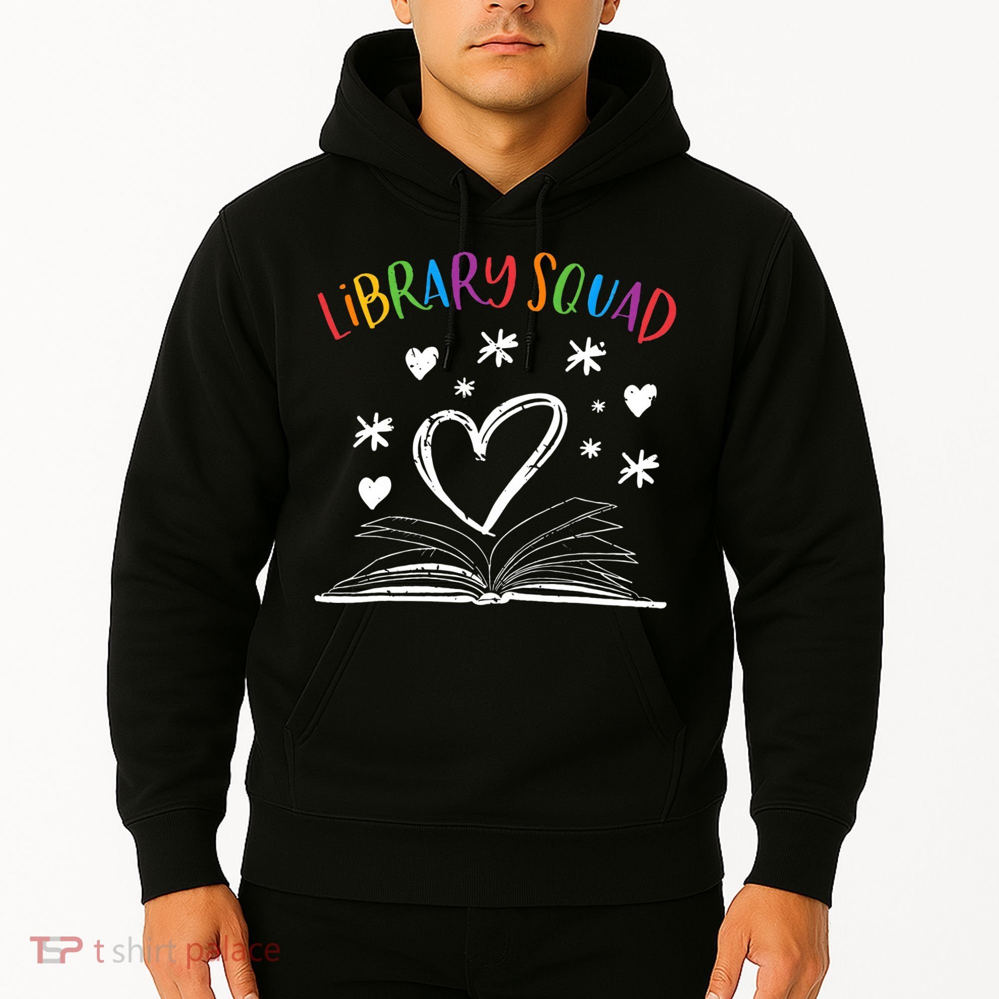 Library Squad Librarian Bookworm Book Lover Hoodie