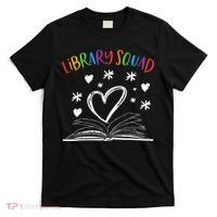 Library Squad Librarian Bookworm Book Lover T-Shirt thumb 0