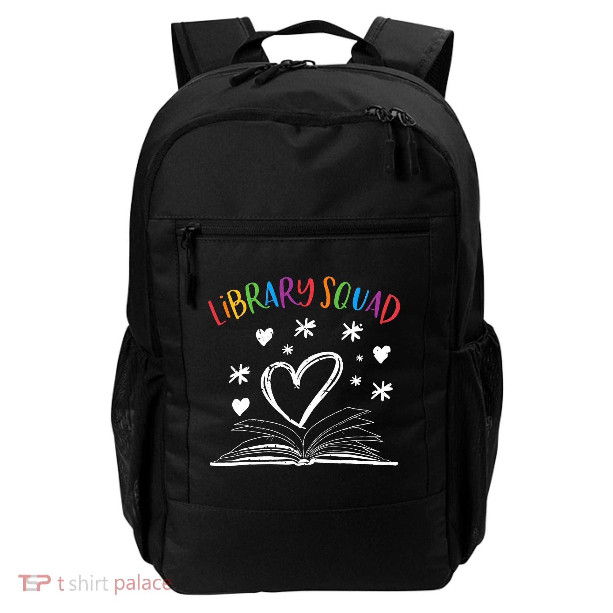 Library Squad Librarian Bookworm Book Lover Backpack