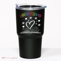 Library Squad Librarian Bookworm Book Lover Tumbler thumb 0