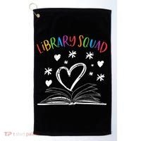 Library Squad Librarian Bookworm Book Lover Golf Towel thumb 0