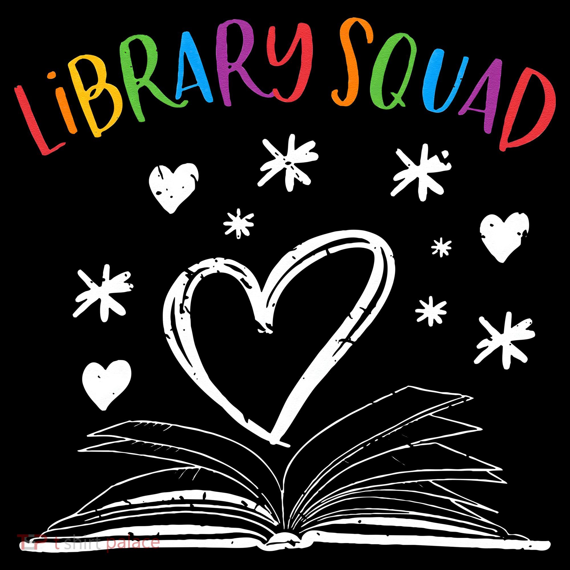 Library Squad Librarian Bookworm Book Lover Kids Hoodie