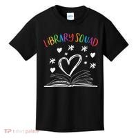 Library Squad Librarian Bookworm Book Lover Kids T-Shirt thumb 0