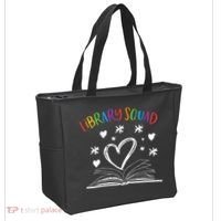 Library Squad Librarian Bookworm Book Lover Tote Bag thumb 2