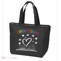 Library Squad Librarian Bookworm Book Lover Tote Bag thumb 3