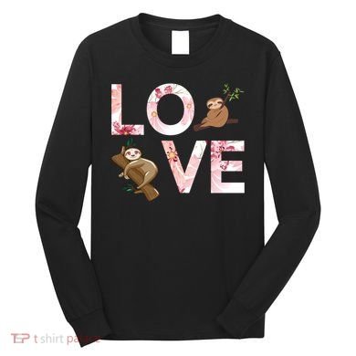 Love Sloth Long Sleeve Shirt