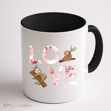 Love Sloth Coffee Mug back
