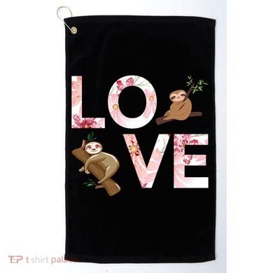 Love Sloth Golf Towel