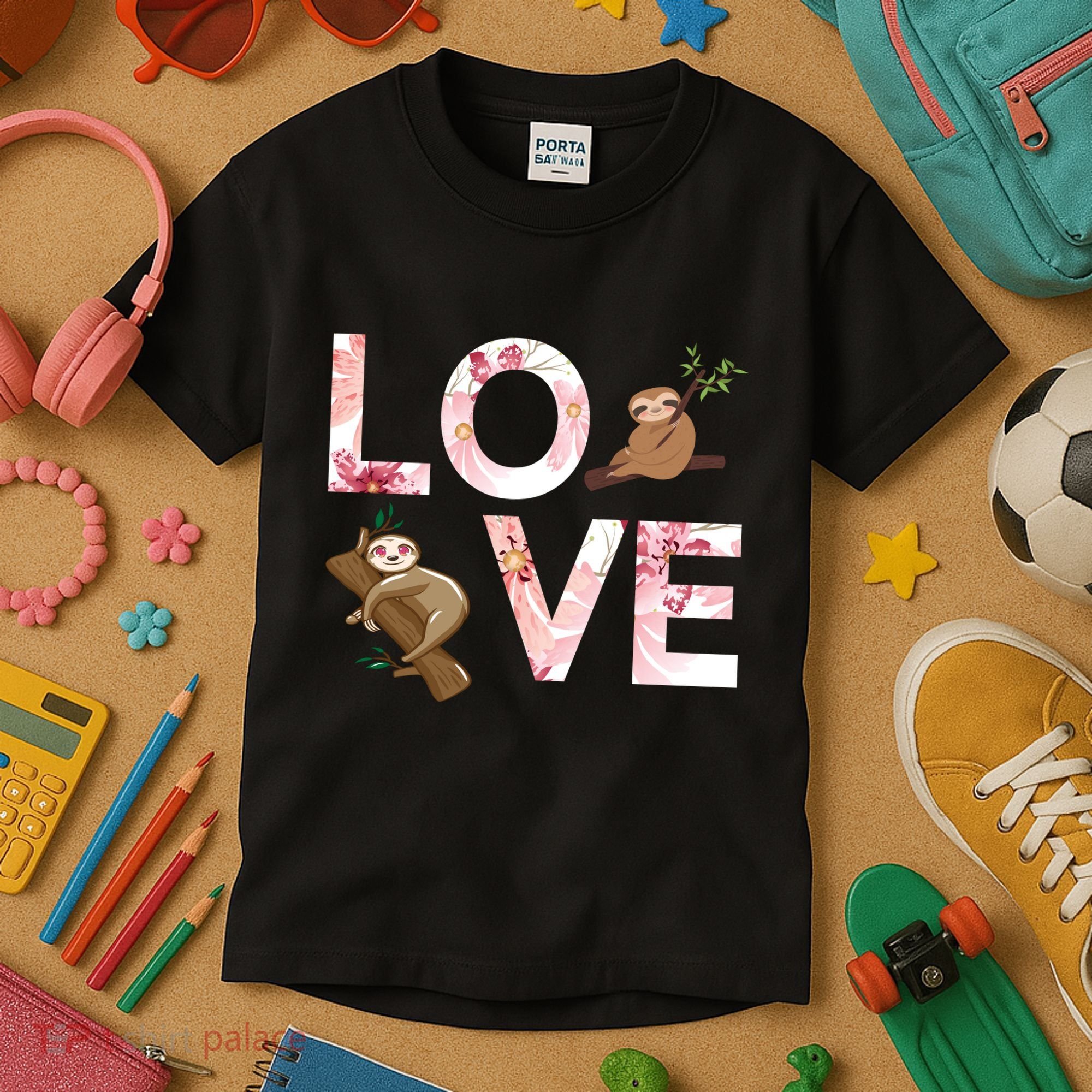 Love Sloth Kids T-Shirt
