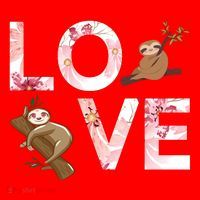 Love Sloth Santa Hat thumb 1