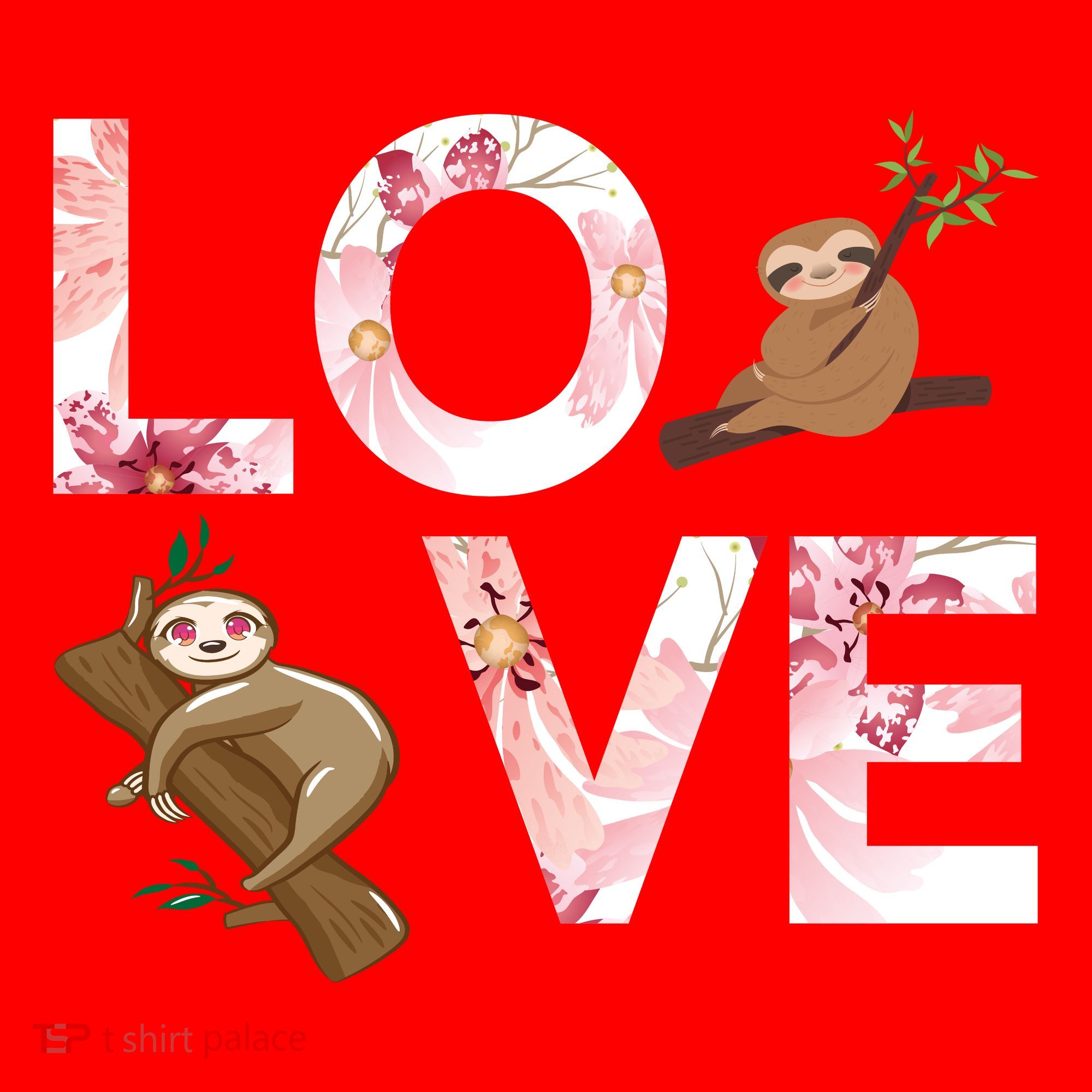 Love Sloth Santa Hat