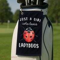 Ladybug Shirts, Ladybug Lover Shirts Golf Towel thumb 2