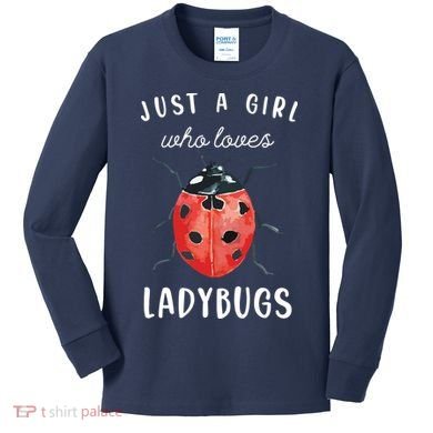 Ladybug Shirts, Ladybug Lover Shirts Kids Long Sleeve Shirt