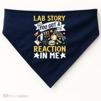  Lab Story Lab Week Medical Laboratory Technician Team  USA-Made Doggie Bandana thumb 0