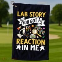  Lab Story Lab Week Medical Laboratory Technician Team  Golf Towel thumb 1