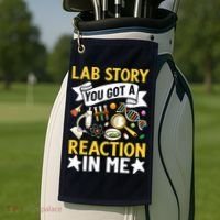  Lab Story Lab Week Medical Laboratory Technician Team  Golf Towel thumb 2