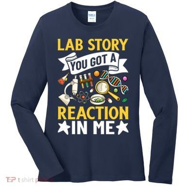  Lab Story Lab Week Medical Laboratory Technician Team  Women's Long Sleeve Shirt