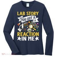  Lab Story Lab Week Medical Laboratory Technician Team  Women's Long Sleeve Shirt thumb 0