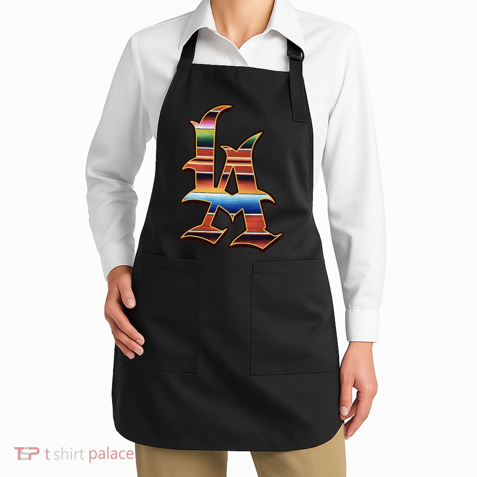 LA Sarape Los Angeles LA Sarape East LA Baseball Mexican Apron