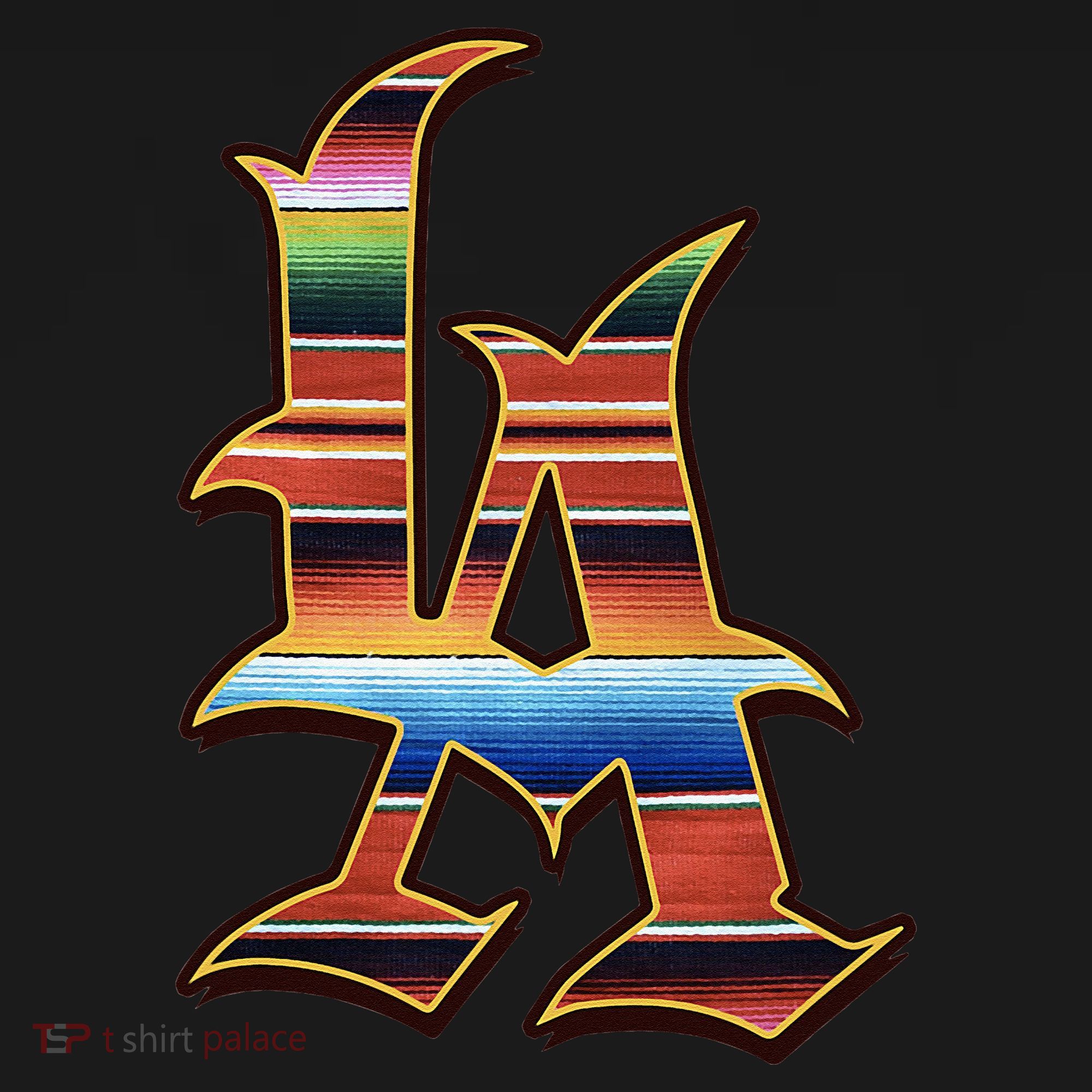 LA Sarape Los Angeles LA Sarape East LA Baseball Mexican Apron