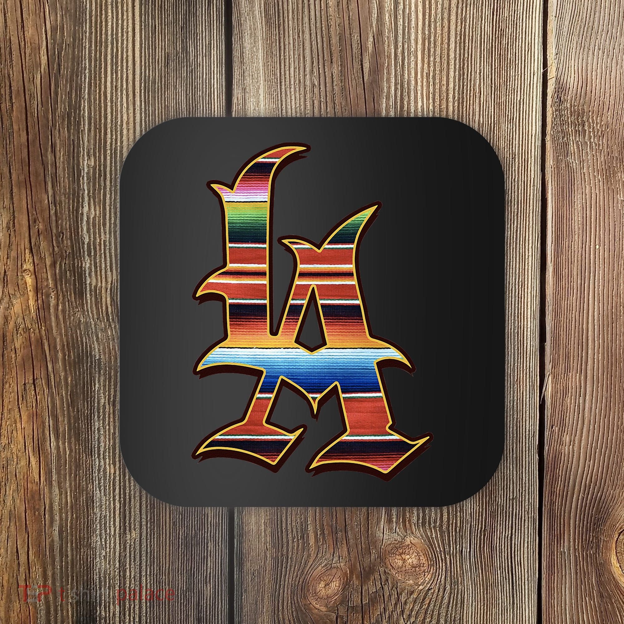 LA Sarape Los Angeles LA Sarape East LA Baseball Mexican Coaster