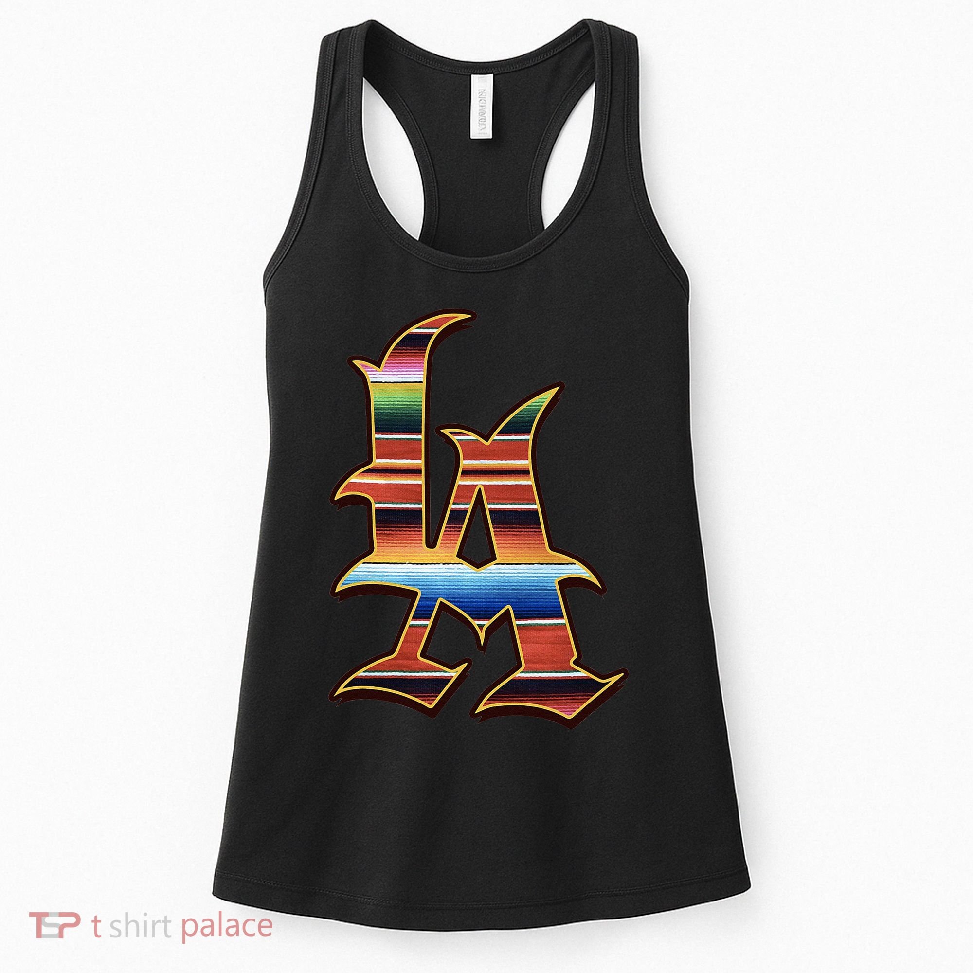LA Sarape Los Angeles LA Sarape East LA Baseball Mexican Women's Tank Top