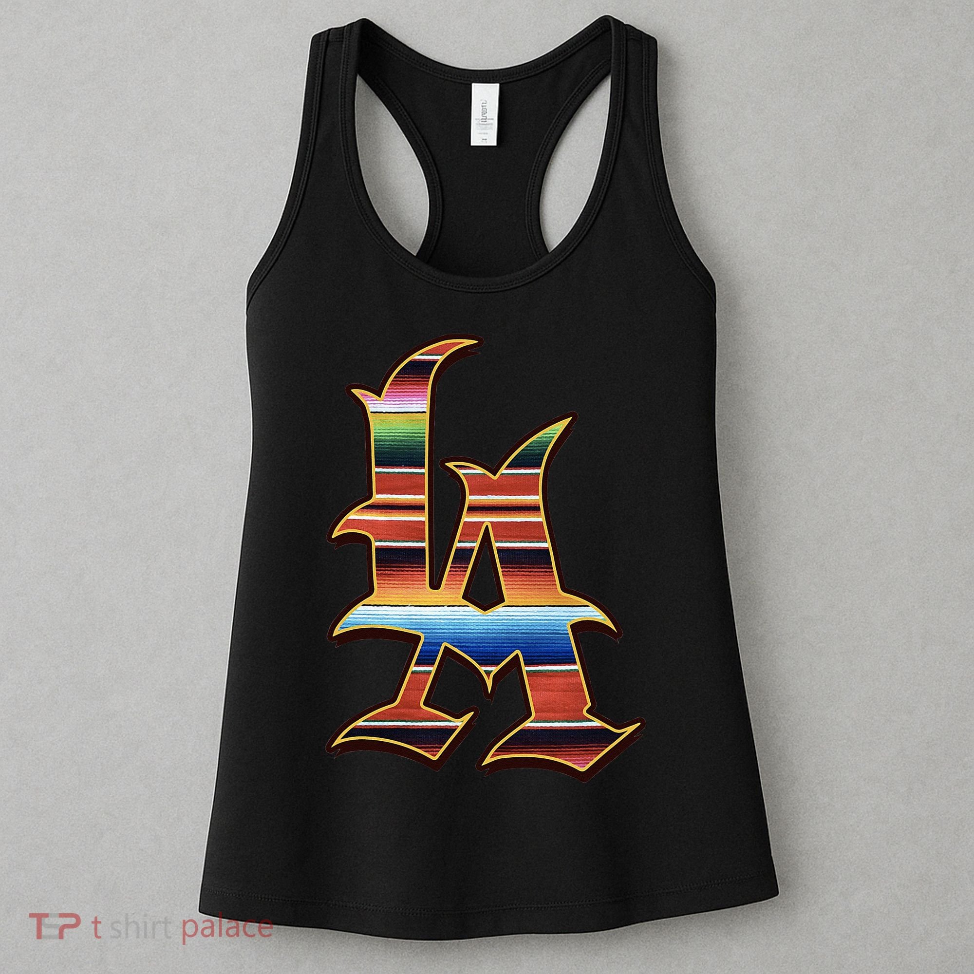 LA Sarape Los Angeles LA Sarape East LA Baseball Mexican Women's Tank Top