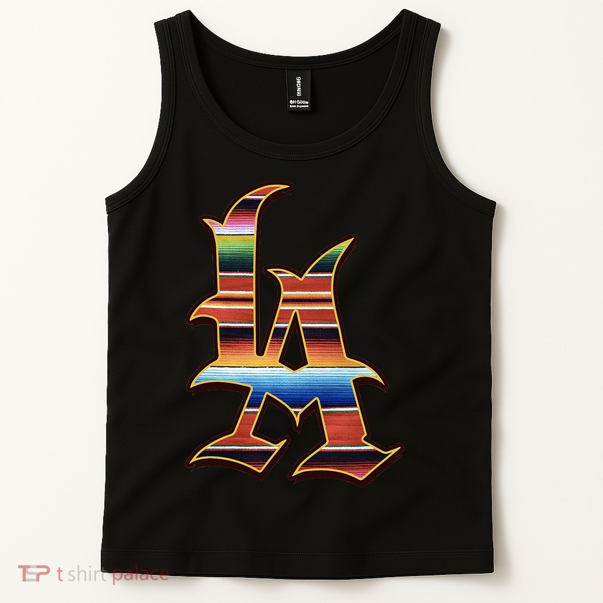 LA Sarape Los Angeles LA Sarape East LA Baseball Mexican Tank Top