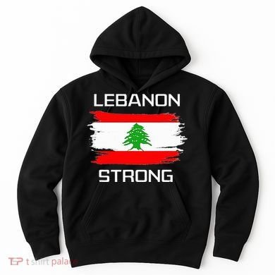 Lebanon Strong Lebanese Flag Souvenir Beirut Cedar Tree Hoodie