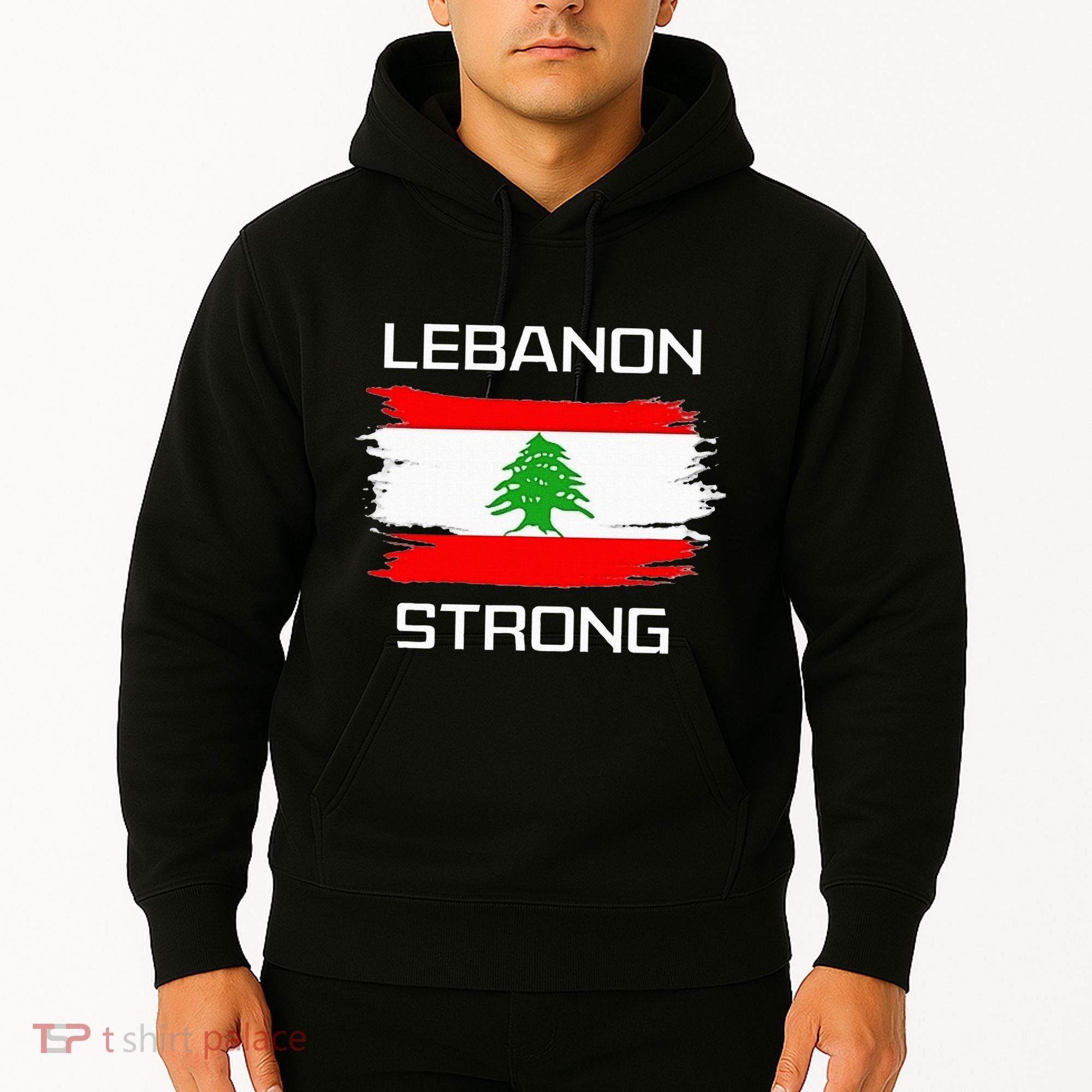 Lebanon Strong Lebanese Flag Souvenir Beirut Cedar Tree Hoodie