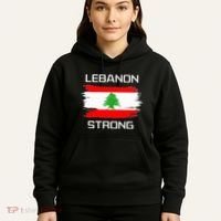 Lebanon Strong Lebanese Flag Souvenir Beirut Cedar Tree Hoodie thumb 5