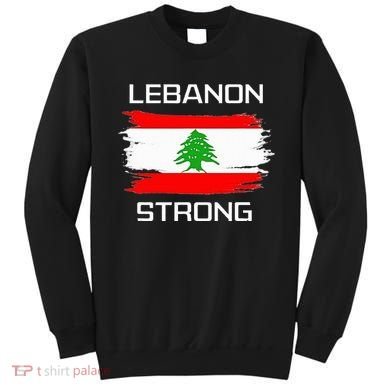 Lebanon Strong Lebanese Flag Souvenir Beirut Cedar Tree Sweatshirt