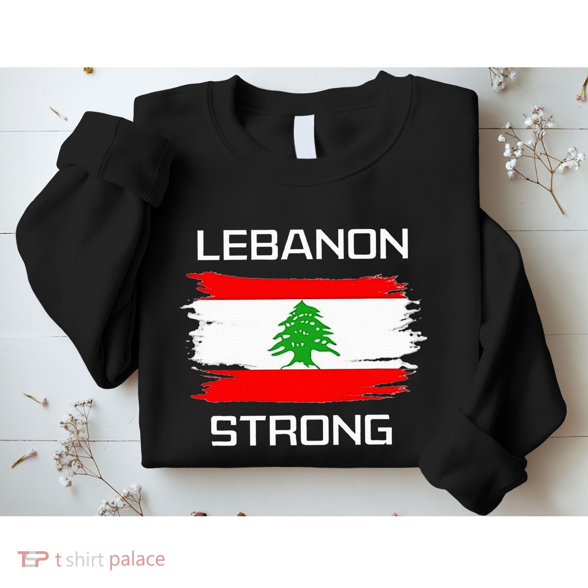 Lebanon Strong Lebanese Flag Souvenir Beirut Cedar Tree Sweatshirt