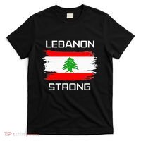 Lebanon Strong Lebanese Flag Souvenir Beirut Cedar Tree T-Shirt thumb 0
