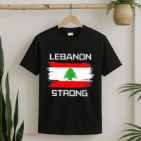Lebanon Strong Lebanese Flag Souvenir Beirut Cedar Tree T-Shirt thumb 2